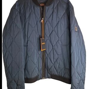 BOSS Men's Quilted Jacket - Blue NWT